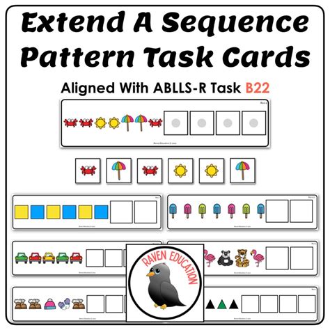 Extend A Sequence Pattern Task Cards Etsy