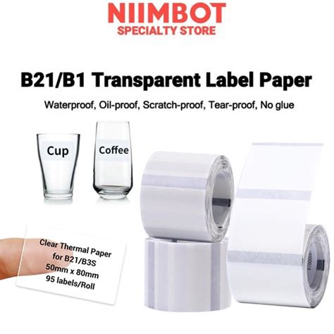 Jual Stiker Label Niimbot B B Stiker Nama Kertas Cetak Label