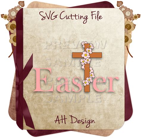 Download Easter Cross Svg Dxf Eps Png Cutting File Allstar Baseball