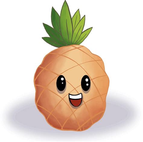 premium vector  orange pineapple