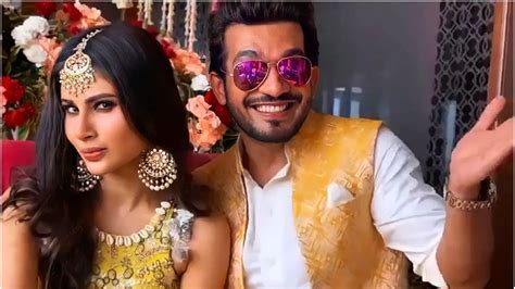 Mouni Roy Wedding Celebrations Begin Actress Hugs Groom Suraj Nambiar