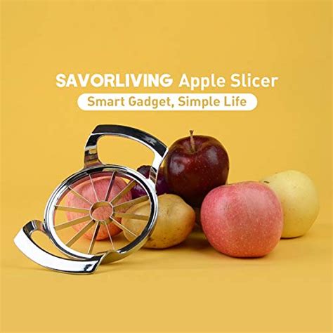 Savorliving Apple Slicer Upgraded Version Slices Extra Large Apple