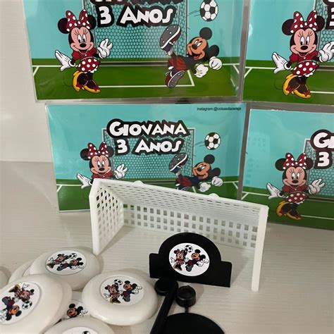 Jogo de Botão Futebol Personalizado Mickey Elo7