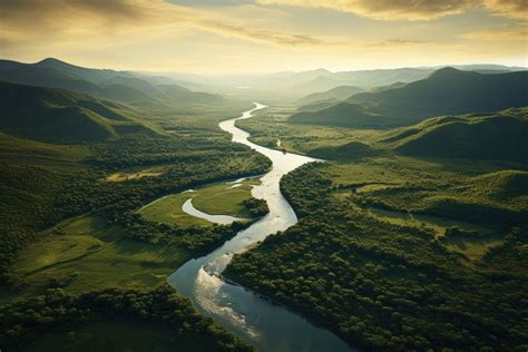 Mountain & river landscape AI | Free Photo - rawpixel