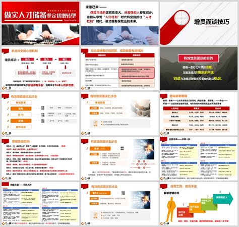 增员面谈技巧五步走解读逻辑总览邀约活动话术29页pptx 增员技巧 万一保险网