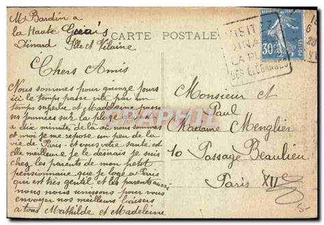 Carte Postale Ancienne Cote D Emeraude Dinard Bric A Brac Au Loin Saint