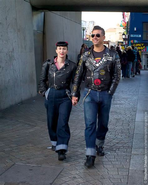 Greaser Couple Rockabilly Paar Rockabilly Mode Mode