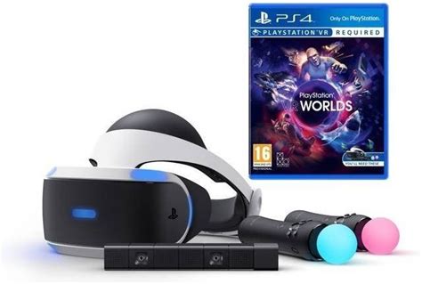 Sony Playstation Vr Ps Eye Camera V Move Twin Pack Vr Worlds