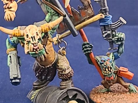 Warhammer 40k Ork Nob With Waaagh Banner And More Painted Custom