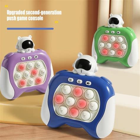 Quick Push Game Console Pop It Game Machine Educational New Focus Whack