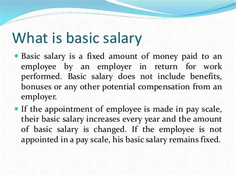 Base Salaryandallowancesandincentives Of Hr