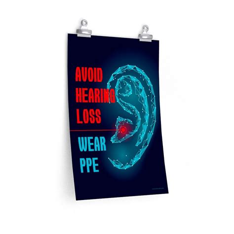 Ear Safety Poster Protect Hearing With PPE Reminder Safety Posters