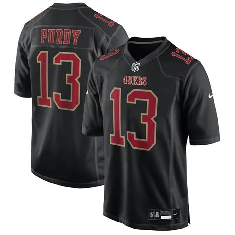 Brock Purdy San Francisco 49ers Carbon Black Jersey - All Stitched ...