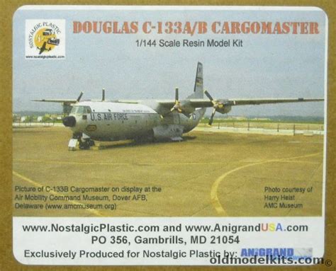 Nostalgic Plastic 1 144 Douglas C 133A B Cargomaster C 133