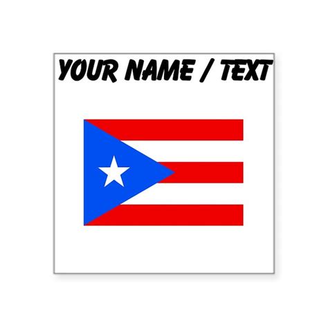 Custom Puerto Rico Flag Sticker by WorldwideFlags