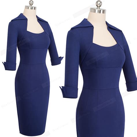 Autumn Professional Women Formal Sheath Bodycon Slim Elegant Work