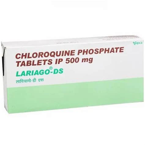 Lariago Chloroquine Phosphate 500 Mg 1x10 Treatment Malaria At Best