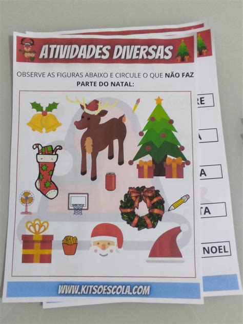 Ideias De Atividades Para O Natal Kit S Escola