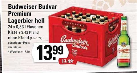 Budweiser Budvar Premium Lagerbier Hell Angebot Bei Meyer S