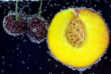 Free picture: peach, water, cherry, fruit, food, water, underwater ...