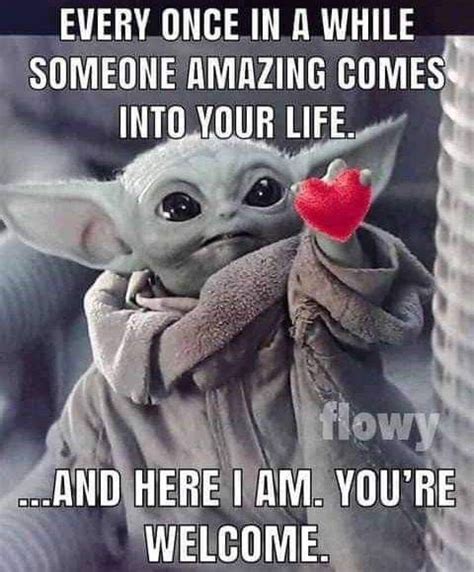 Pin By Brandy Head On Baby Yoda Yoda Funny Funny Cartoon Quotes