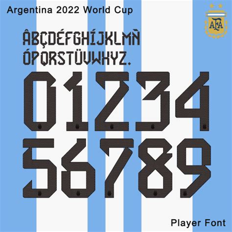 Argentina 2022 World Cup Font Player Font