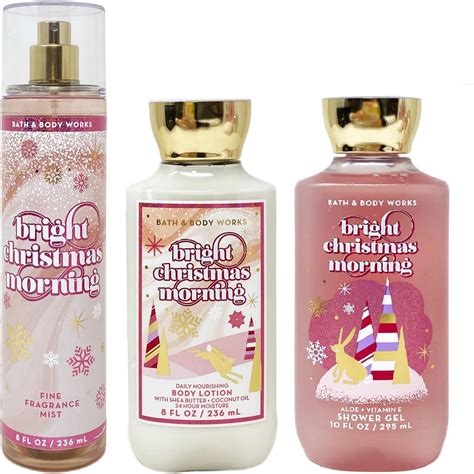 Bath And Body Works Bright Christmas Morning Mini T Set Fine Fragrance Mist