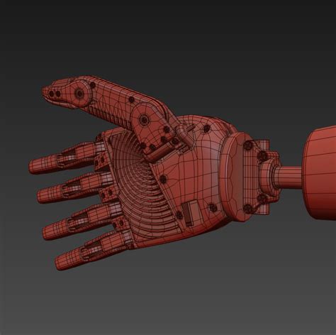 Robot Hand 3d Model Turbosquid 1235112