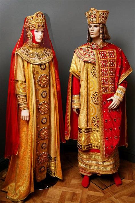 Kievan-inspired costumes from a Russian Theatre company, 2015. Female ...