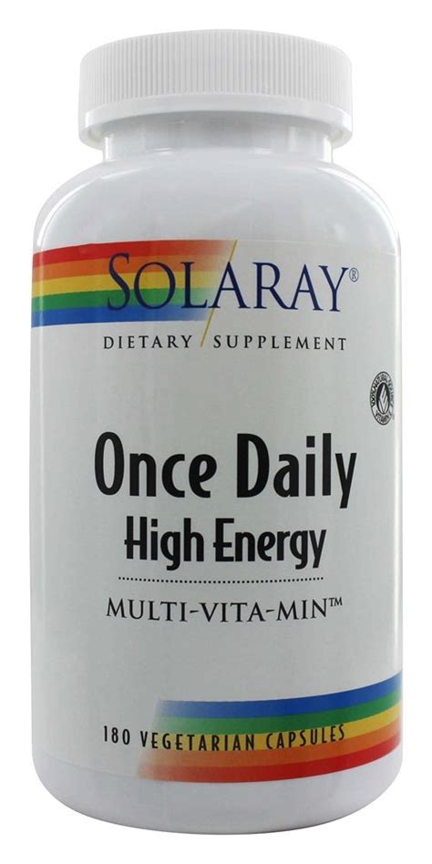 Solaray Once Daily High Energy Multi Vita Min High Energy Energy Good Manufacturing Practice