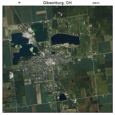 Aerial Photography Map of Gibsonburg, OH Ohio