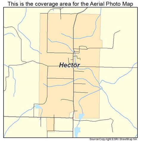 Aerial Photography Map of Hector, AR Arkansas