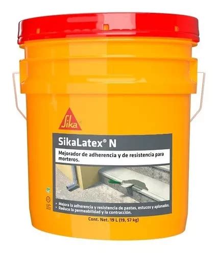 Sikalatex N Mejorador De Adherencia Y Sellador Cubeta Lt Env O Gratis