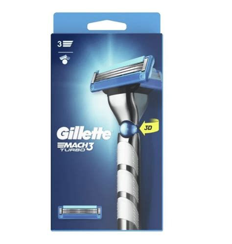 Gillette® Gillette Mach3 Turbo Scheersysteem 2 Scheermesjes