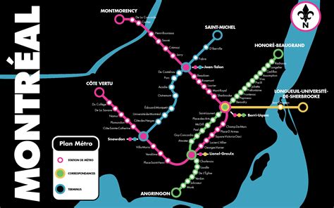 Montreal Metro Map On Behance