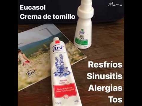 Eucasol Y Crema De Tomillo Swiss Jus YouTube