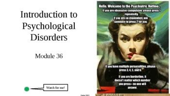 AP Psychology Ppt Introduction To Psychological Disorders Module 36 16