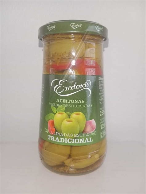 ACEITUNAS VERDES DESHUESADAS ALIÑADAS ESTILO TRADICIONAL 255 GR