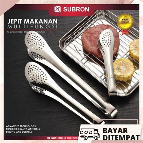 Jepitan Makanan Subron Stainless Steel Model Lubang Kipas Capitan