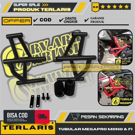 Jual Tubular Megapro Fi Crashbar Slider Megapro Fi Lengkap Dengan