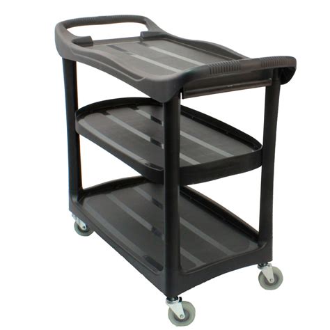 Service Utility Cart Shelves Swivel Casters Wheels