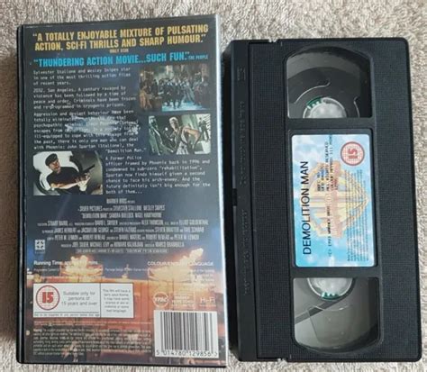 Demolition Man Vhs Sylvester Stallone Wesley Snipes Sandra