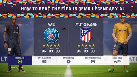 How To Beat Fifa 18 Demo Legendary Ai Youtube