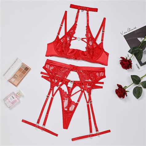 Chuangerm Sensual Lingerie Set Garter Sexy Lingerie Hot Exotic