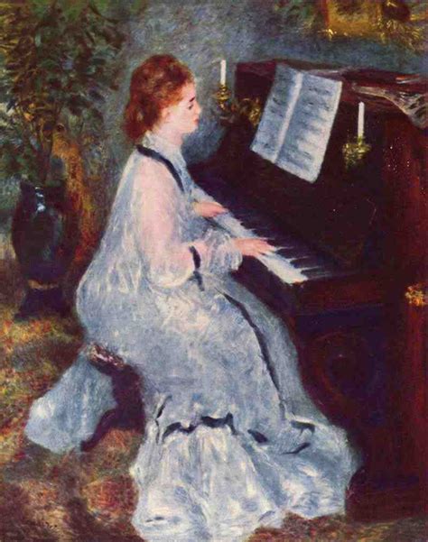 Woman At The Piano Pierre Auguste Renoir