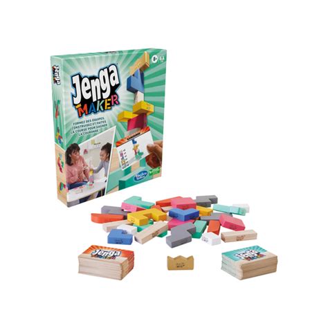 Jenga Maker Hasbro Gaming King Jouet Jeux D Ambiance Hasbro Gaming