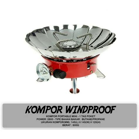 Jual Kompor Camping Windproof Kompor Kotak Portable Kompor Bunga