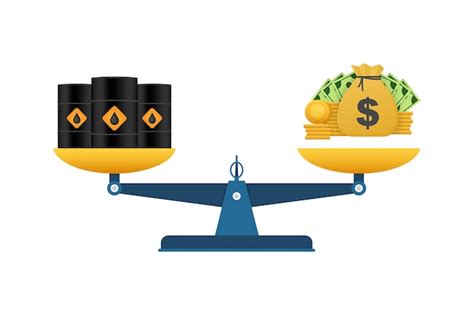 Premium Vector Rise And Decline In Price Of Oil Market Prices Oil