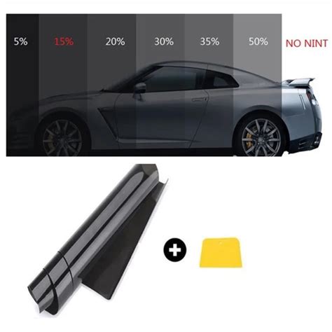 0.5mx3m Dark Black Car Window Tint Film Roll Glass Cars Auto Solar Protection Summer For Car ...