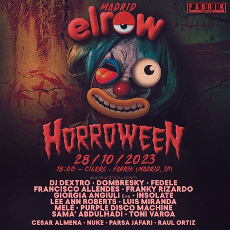 ELROW HALLOWEEN FABRIK CLUB